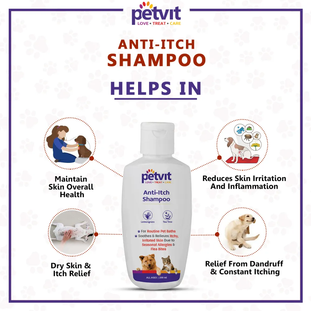 Petvit Anti Itch Shampoo for Dogs and Cats