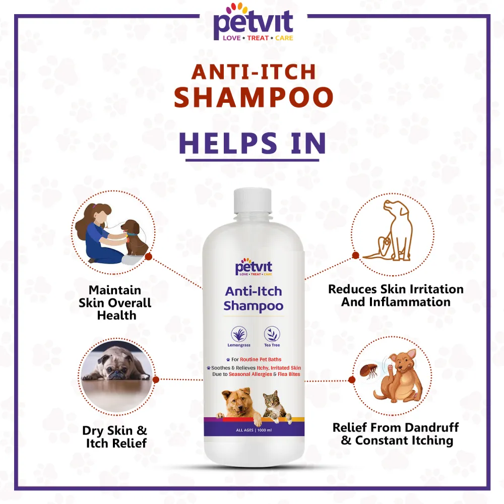 Petvit Anti Itch Shampoo for Dogs and Cats