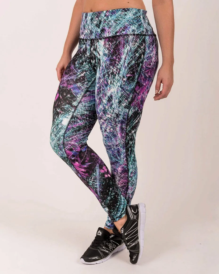 Plus Colorful Athletic Performance Leggings