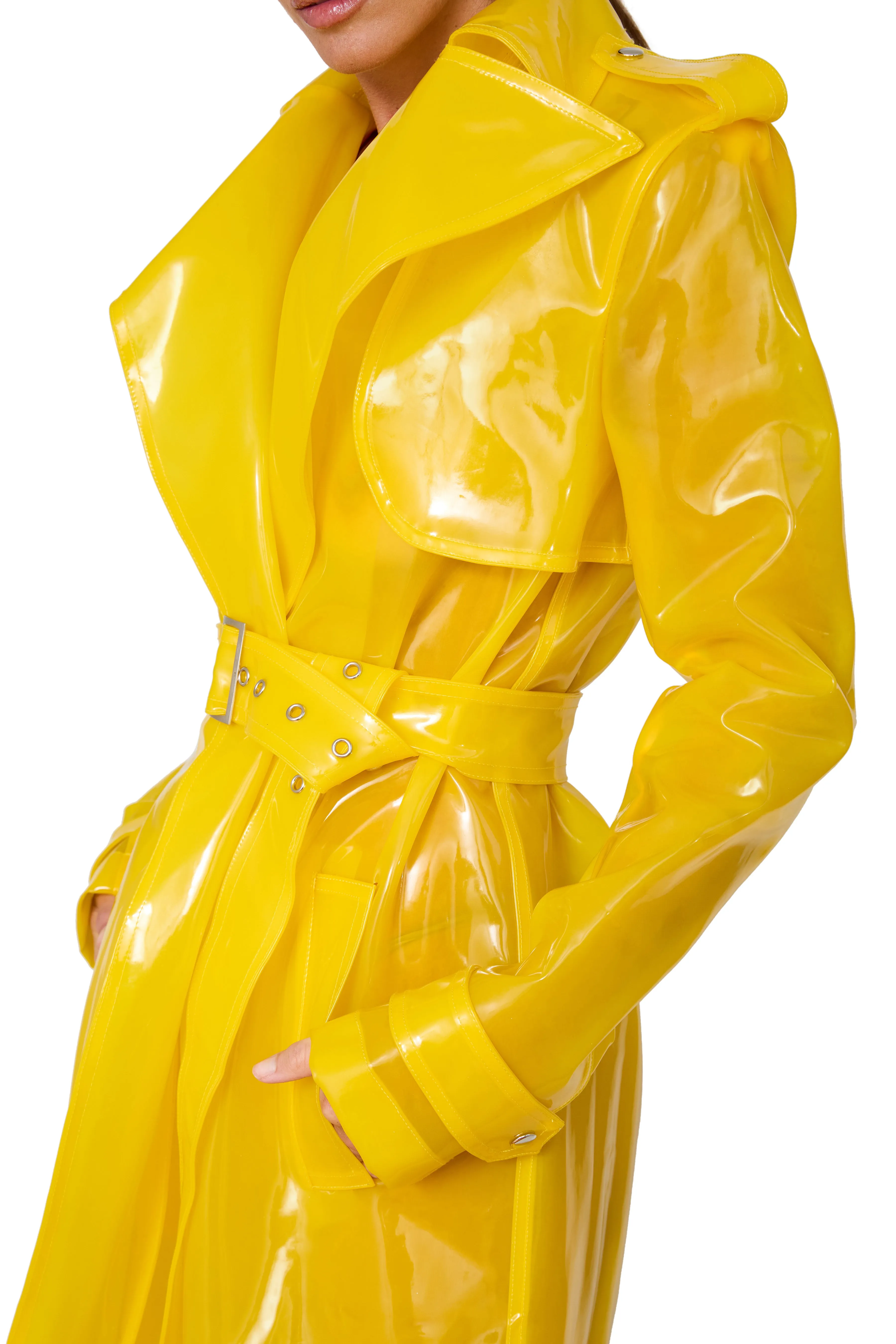 PVC Trench Coat