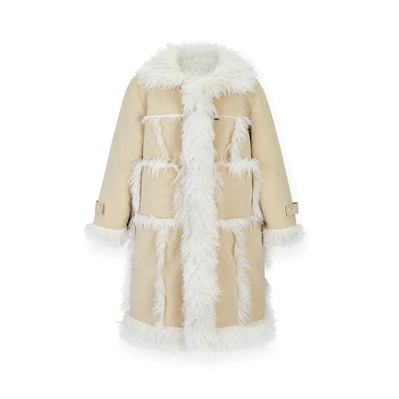 Secret Place Eco Friendly Two Sides Long Fur Coat