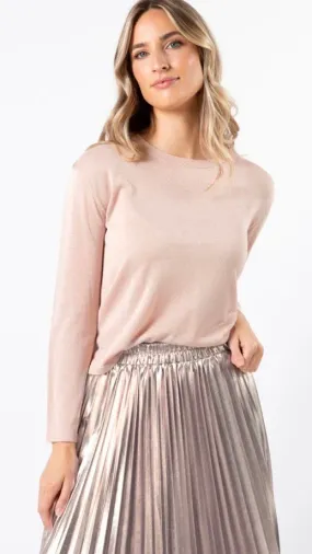 Shimmer Top Rose