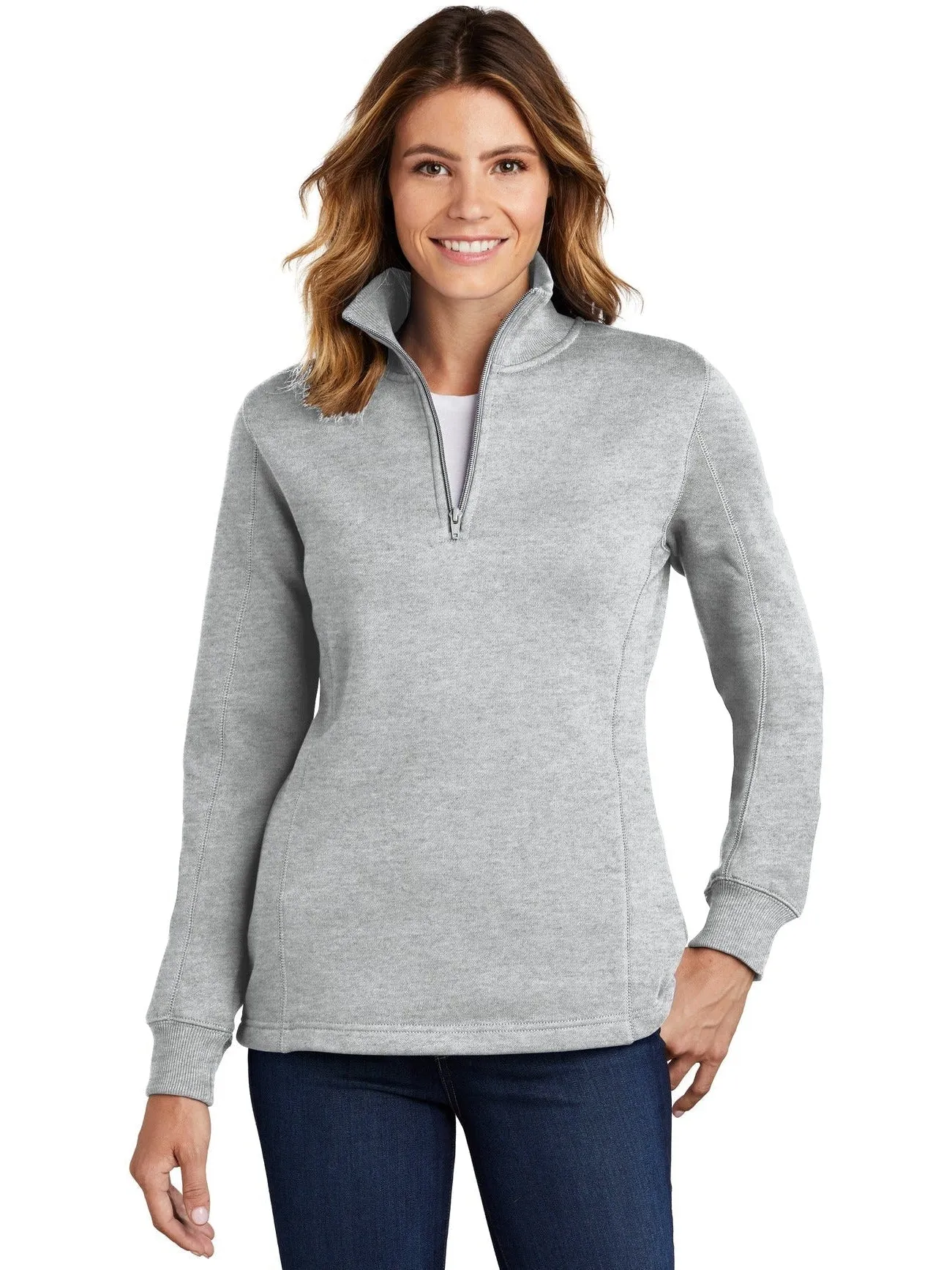 Sport-Tek Ladies 1/4 Zip Sweatshirt