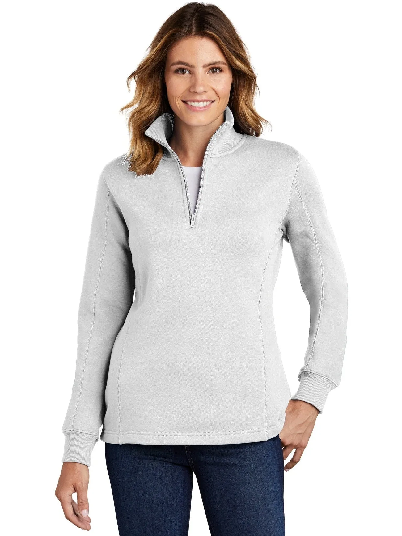 Sport-Tek Ladies 1/4 Zip Sweatshirt