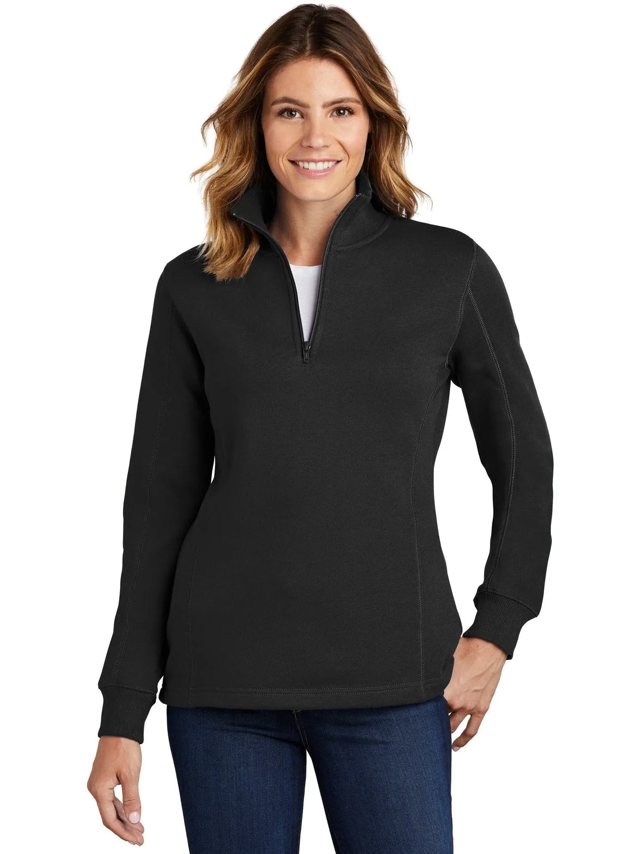 Sport-Tek Ladies 1/4 Zip Sweatshirt