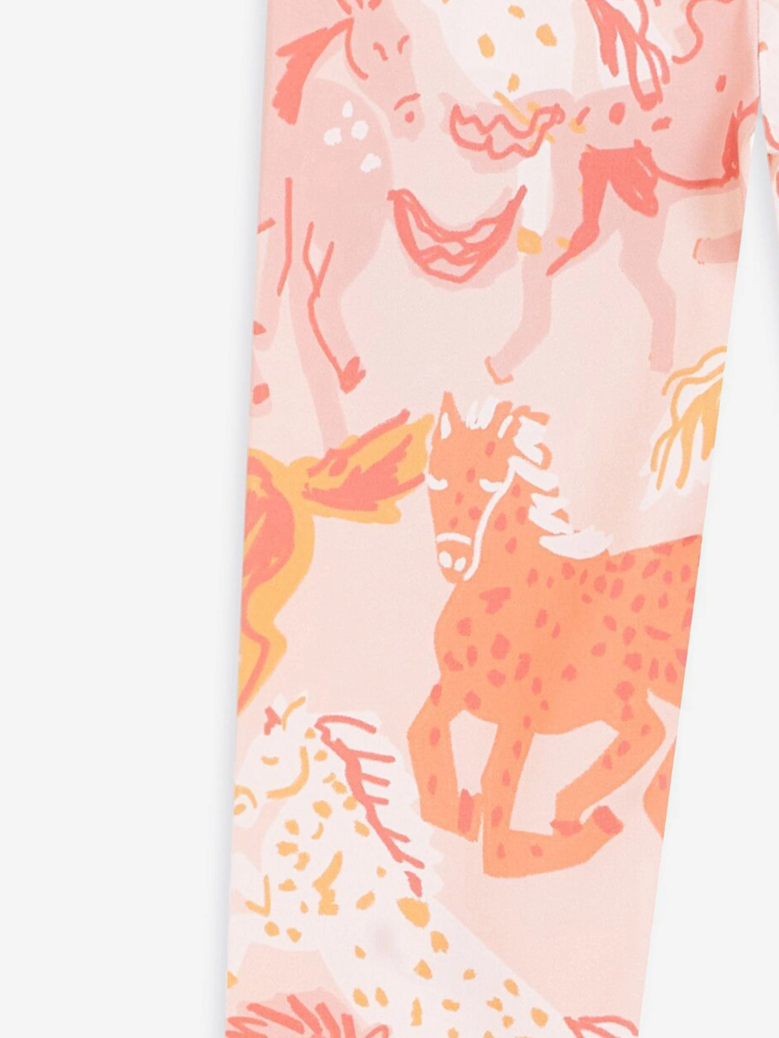 Stella McCartney Girls Horse Leggings in Pink