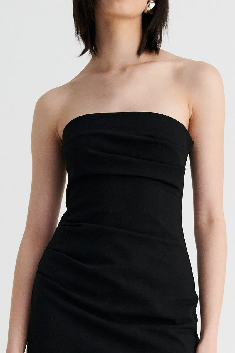 Stella Strapless Mini Dress - Black