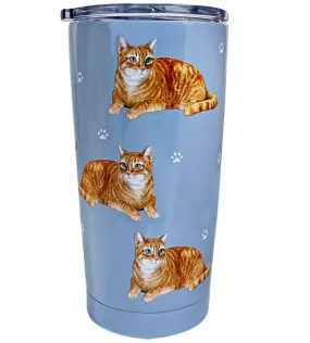 Tabby Cat Orange Tumbler