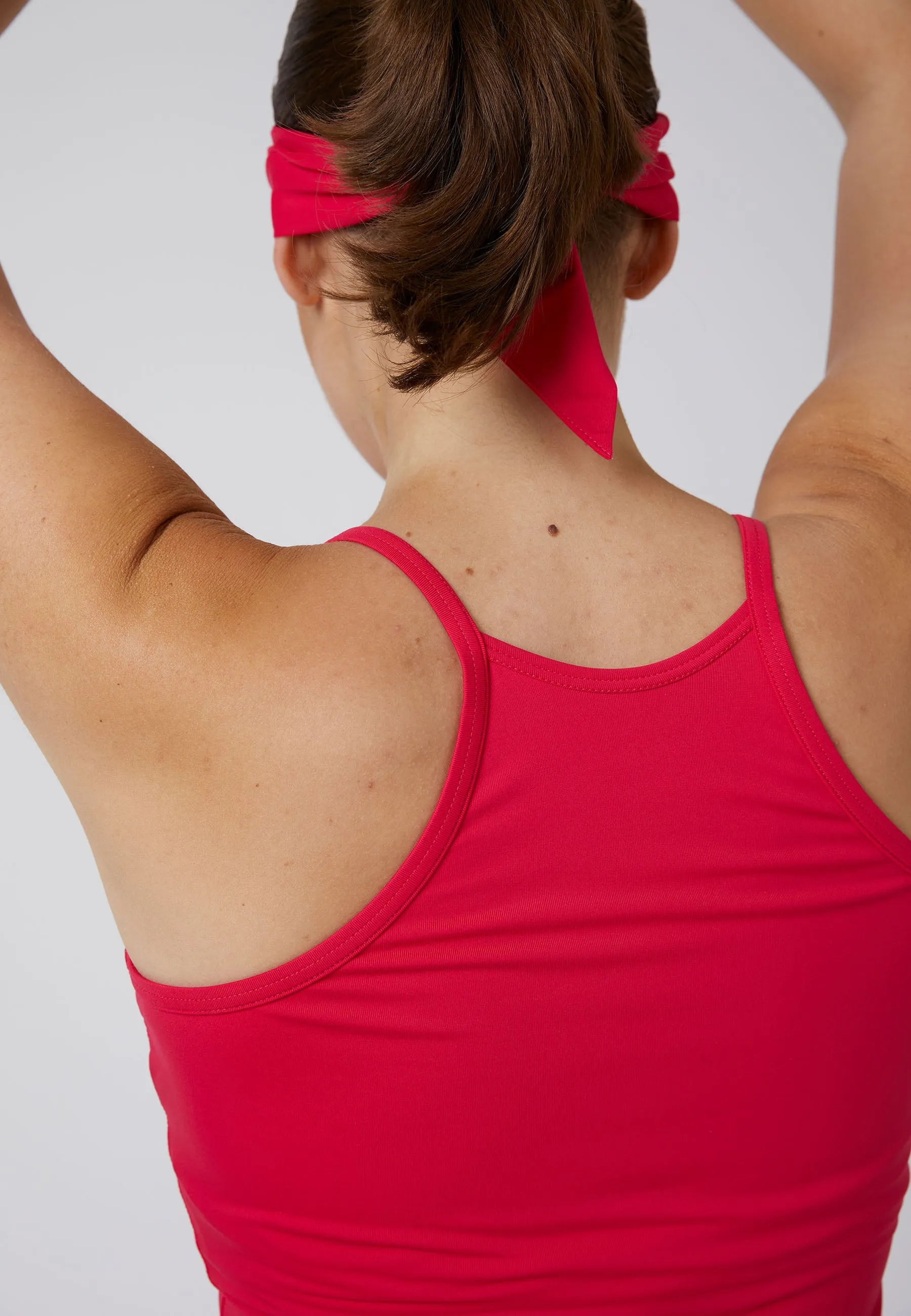 Tennis Spaghetti Tank Top, pink