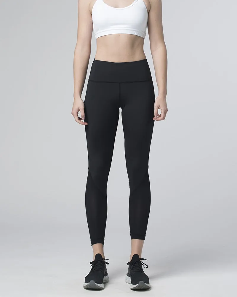 Tonic Active Paris Mesh Panel Capri Leggings - Womens - Black