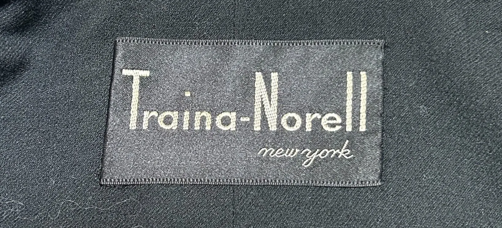 Traina-Norell 1950s Black Silk Satin Swing-Coat