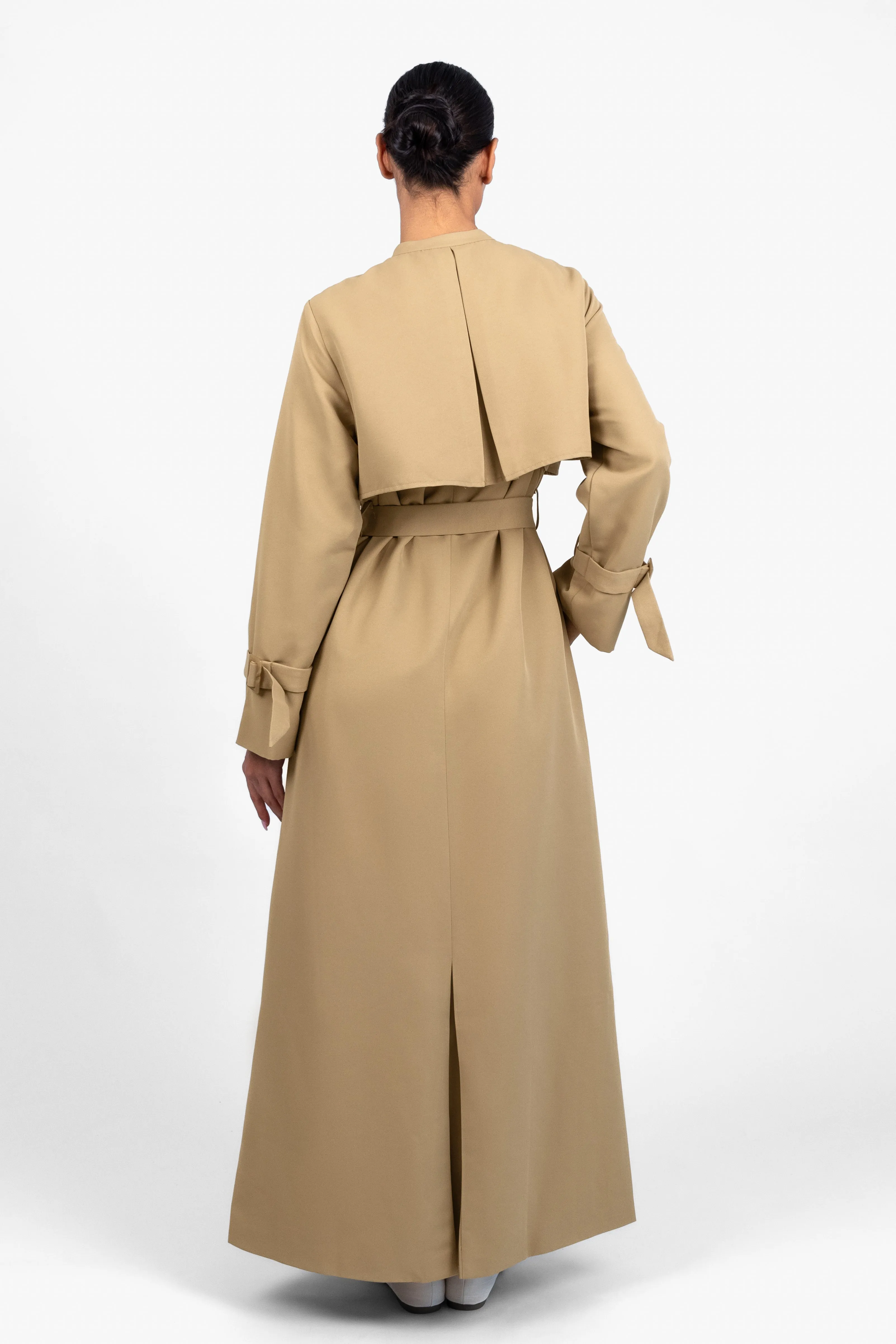 Trench Coat Dress - Tan