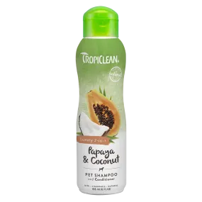 Tropiclean Luxury 2-in-1 Papaya & Coconut Shampoo & Conditioner 12oz