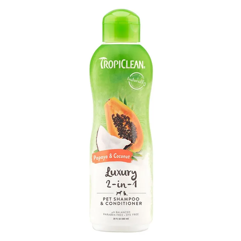 Tropiclean Papaya and Coconut 2 In 1 - Shampoo