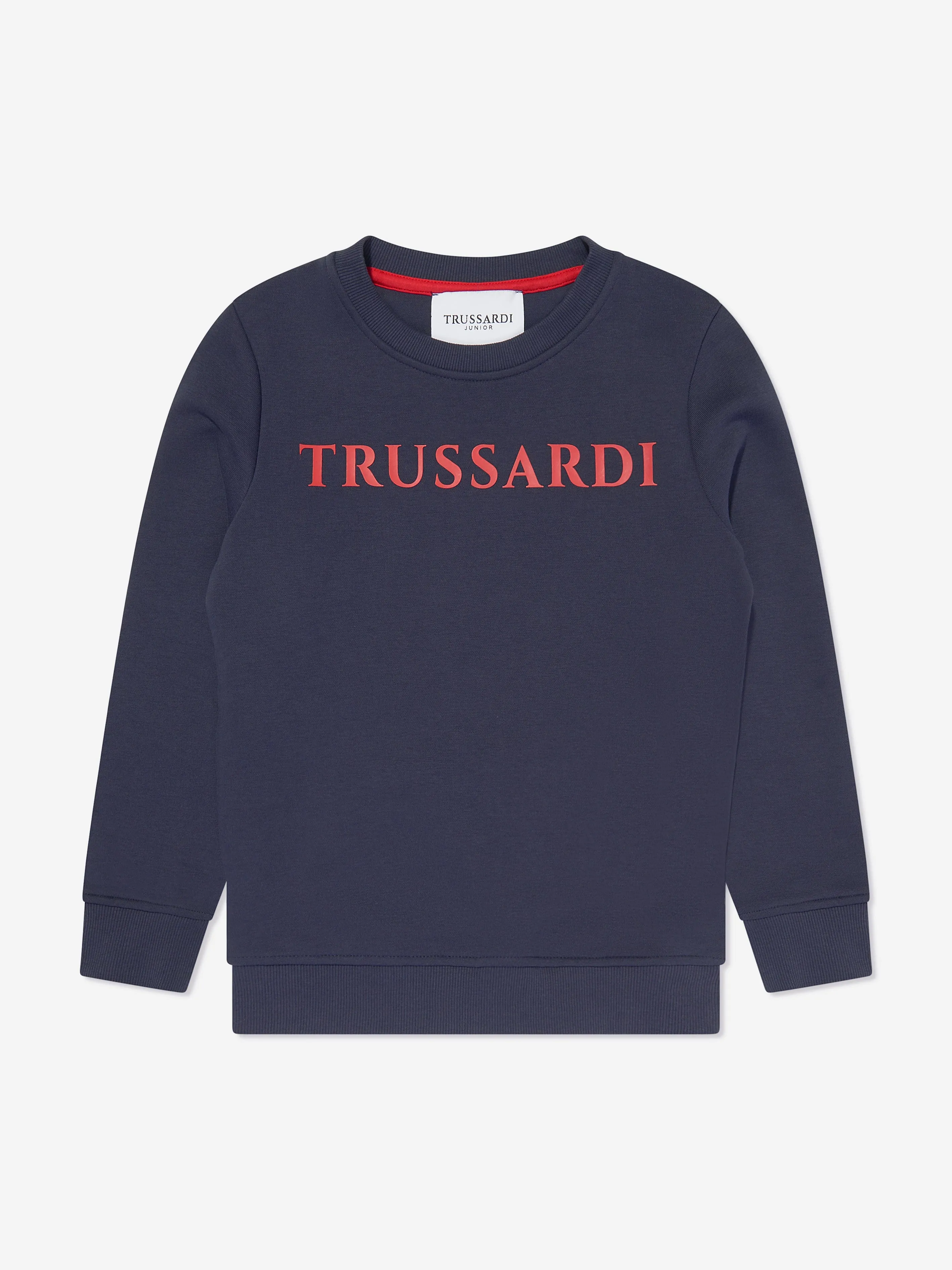 Trussardi Kids Nake Logo Sweatshirt in Navy