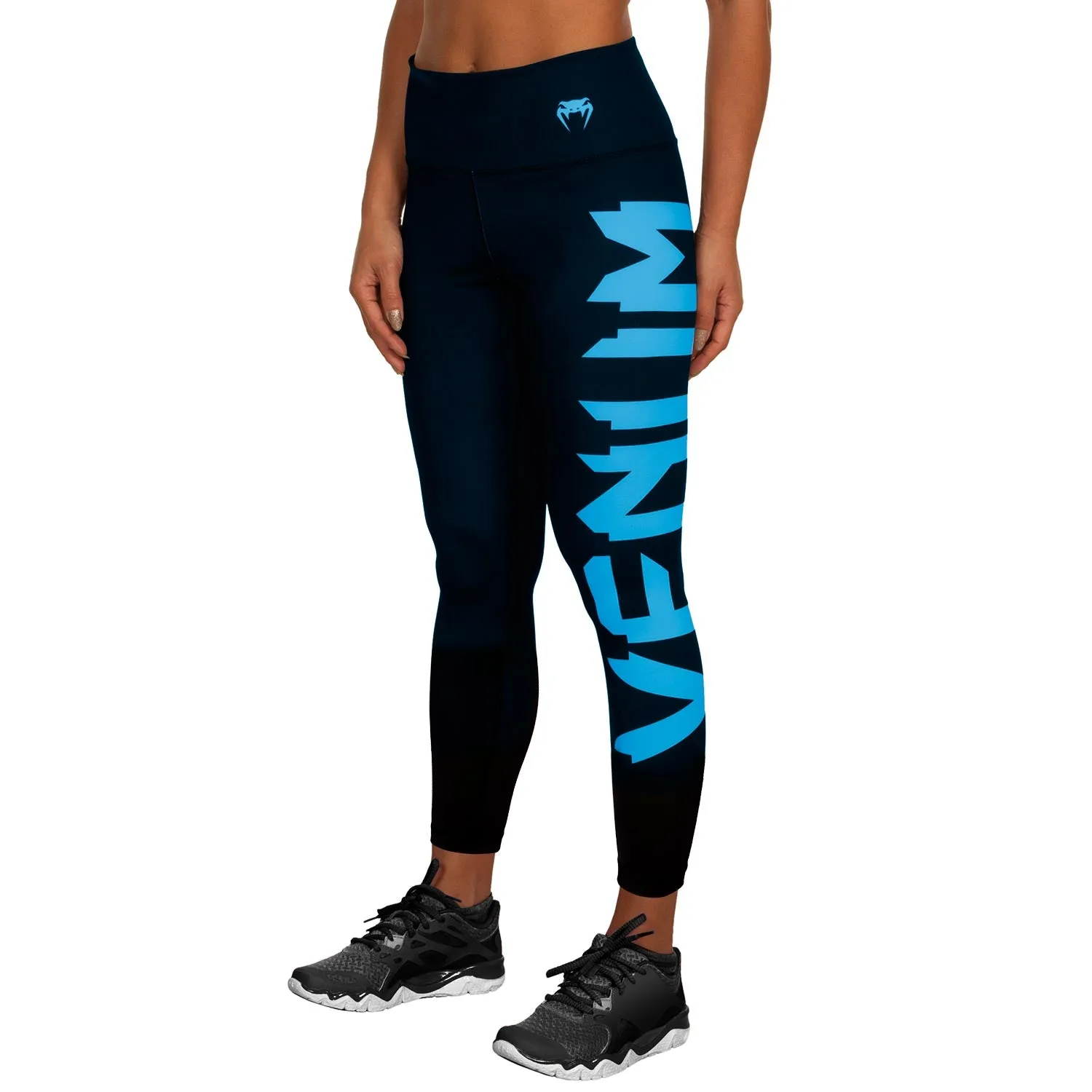 Venum Giant Leggings - Black/Cyan