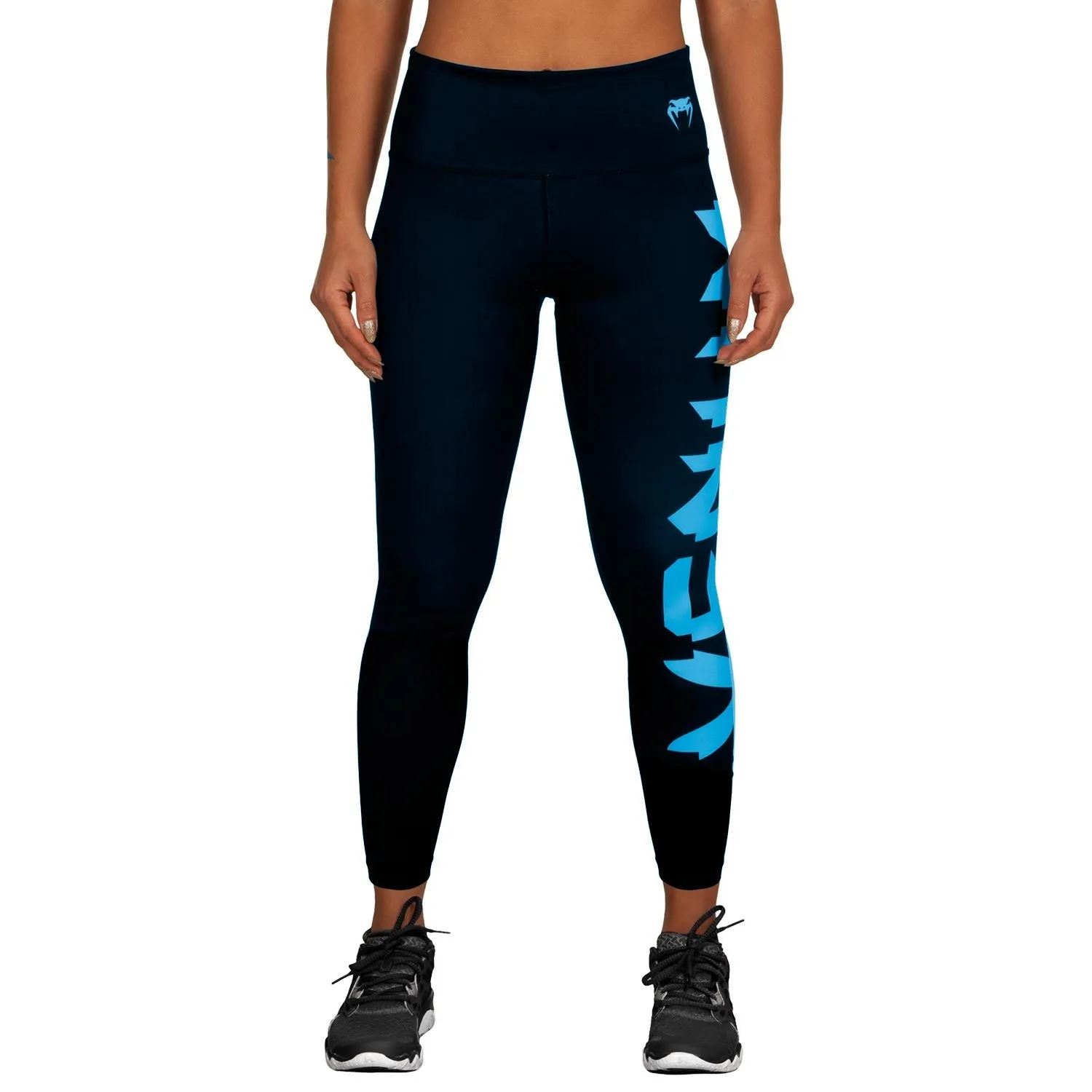 Venum Giant Leggings - Black/Cyan