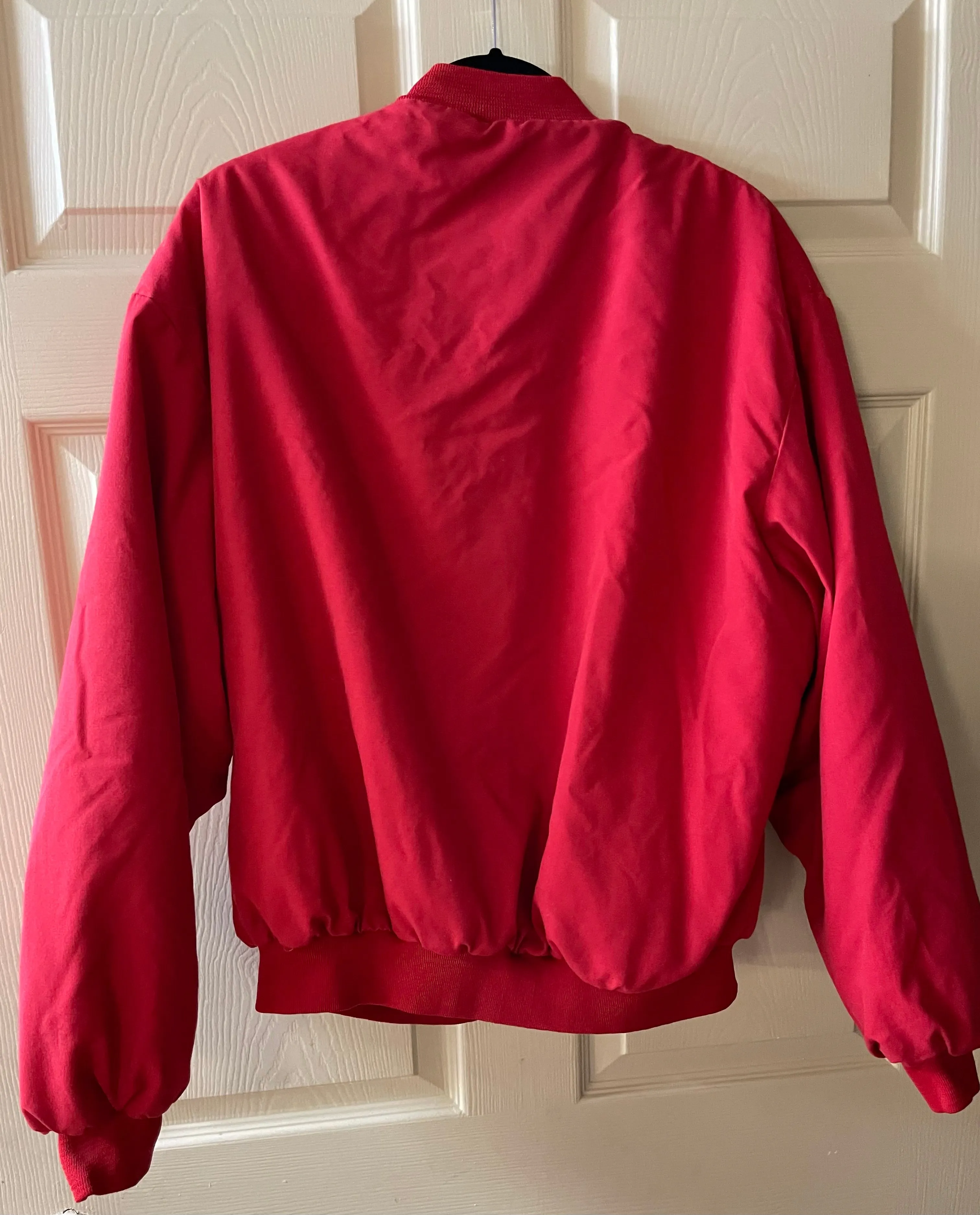 Vintage Mens XLarge Dunbrooke PLA-JAC Red CAPITAL ELECTRIC Insulated Snap Jacket Coat