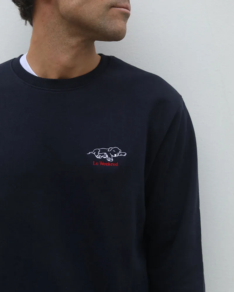 Weekend Snooze | Navy Sweatshirt