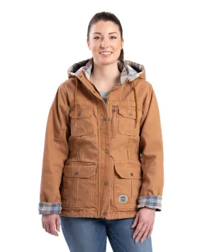 Women's Vintage Washed Duck Barn Coat