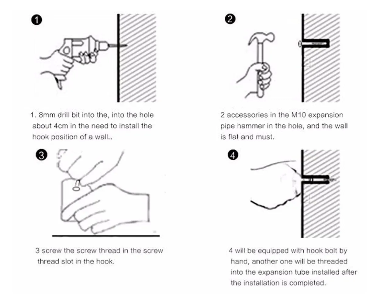 Wooden Coat Hooks 2 Pieces Wall Mounted Single Hooks