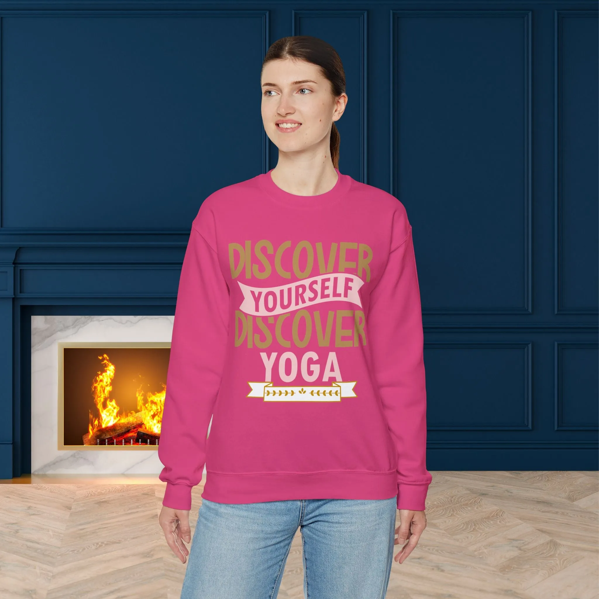 Yoga unisex heavy blend crewneck sweatshirt,Yoga workout Sweatshirt,Yoga lovers Sweatshirt, Yoga Instructor Gift, Gym Sweatshirt,  Gift For Yoga lovers, Gift For Yogi.