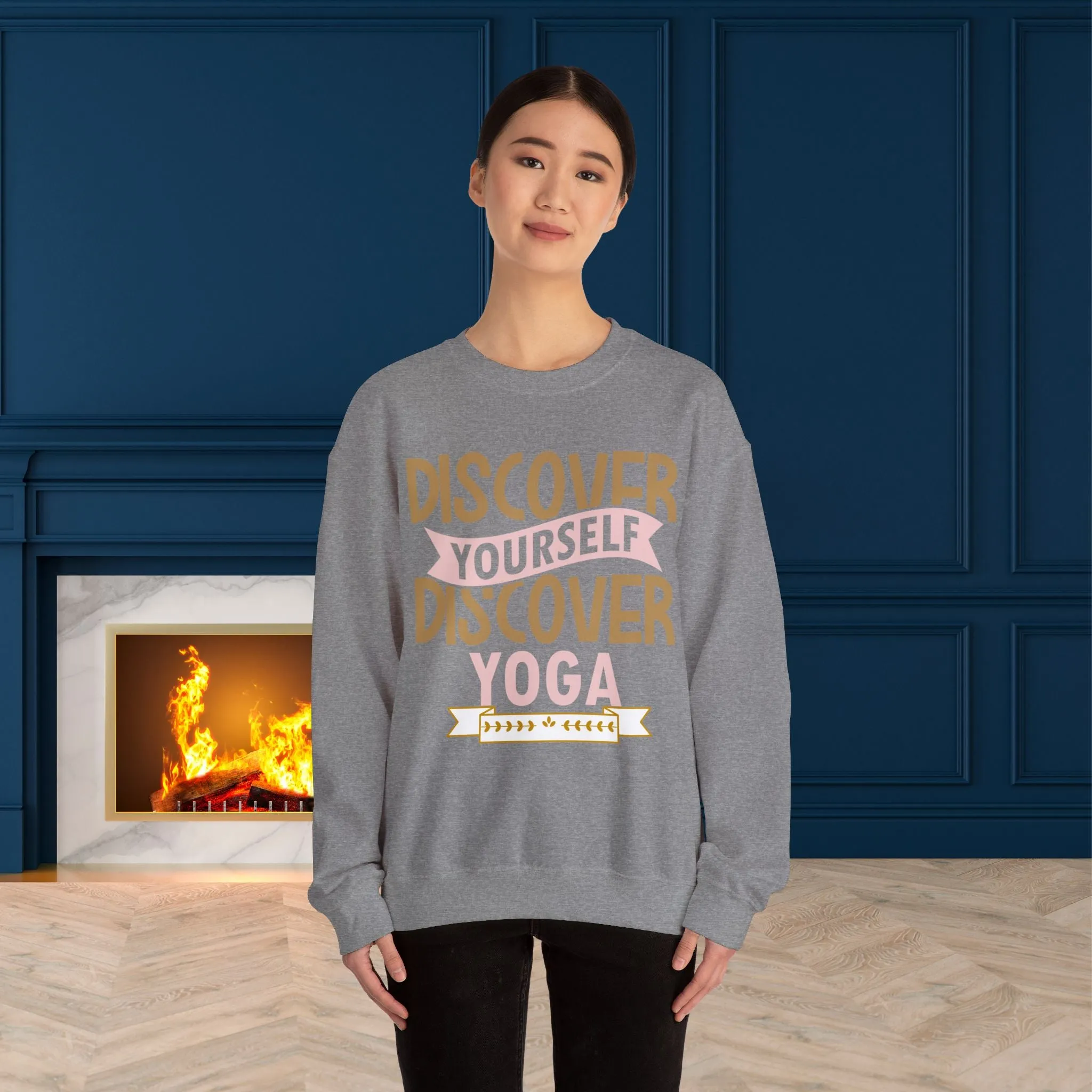 Yoga unisex heavy blend crewneck sweatshirt,Yoga workout Sweatshirt,Yoga lovers Sweatshirt, Yoga Instructor Gift, Gym Sweatshirt,  Gift For Yoga lovers, Gift For Yogi.